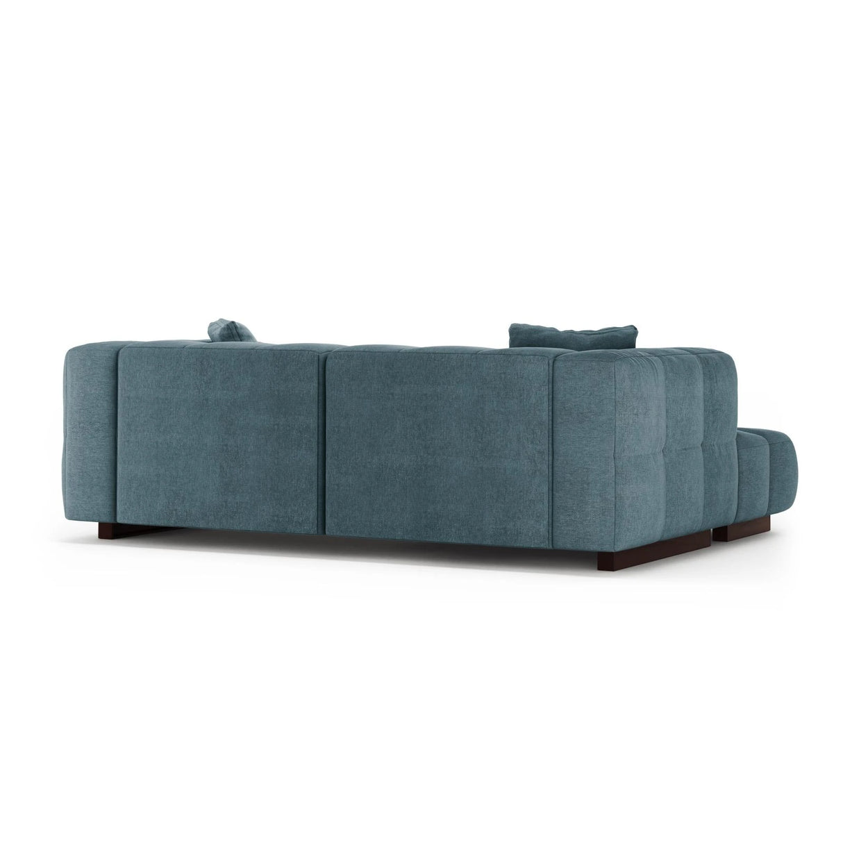 Puma 3-Sitzer Ecksofa Links mit Schlaffunktion, aus Strukturierter Stoff (Sorella 76) in Hellblau, 260x164 cm – Bild 5