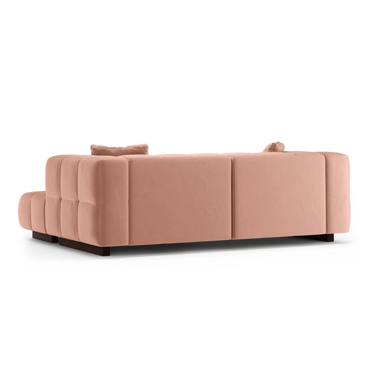 Puma 3-Sitzer Ecksofa Rechts mit Schlaffunktion, aus Samt (Salvador 11) in Rosa, 260x164 cm – Bild 5