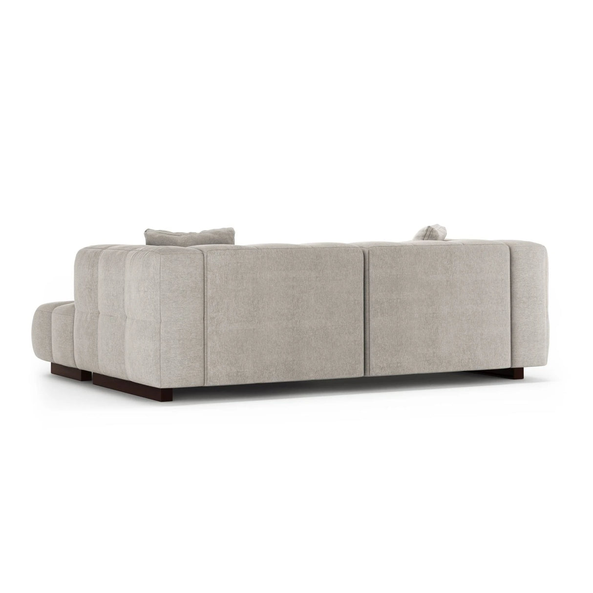 Puma 3-Sitzer Ecksofa Rechts mit Schlaffunktion, aus Strukturierter Stoff (Sorella 03) in Beige, 260x164 cm – Bild 5