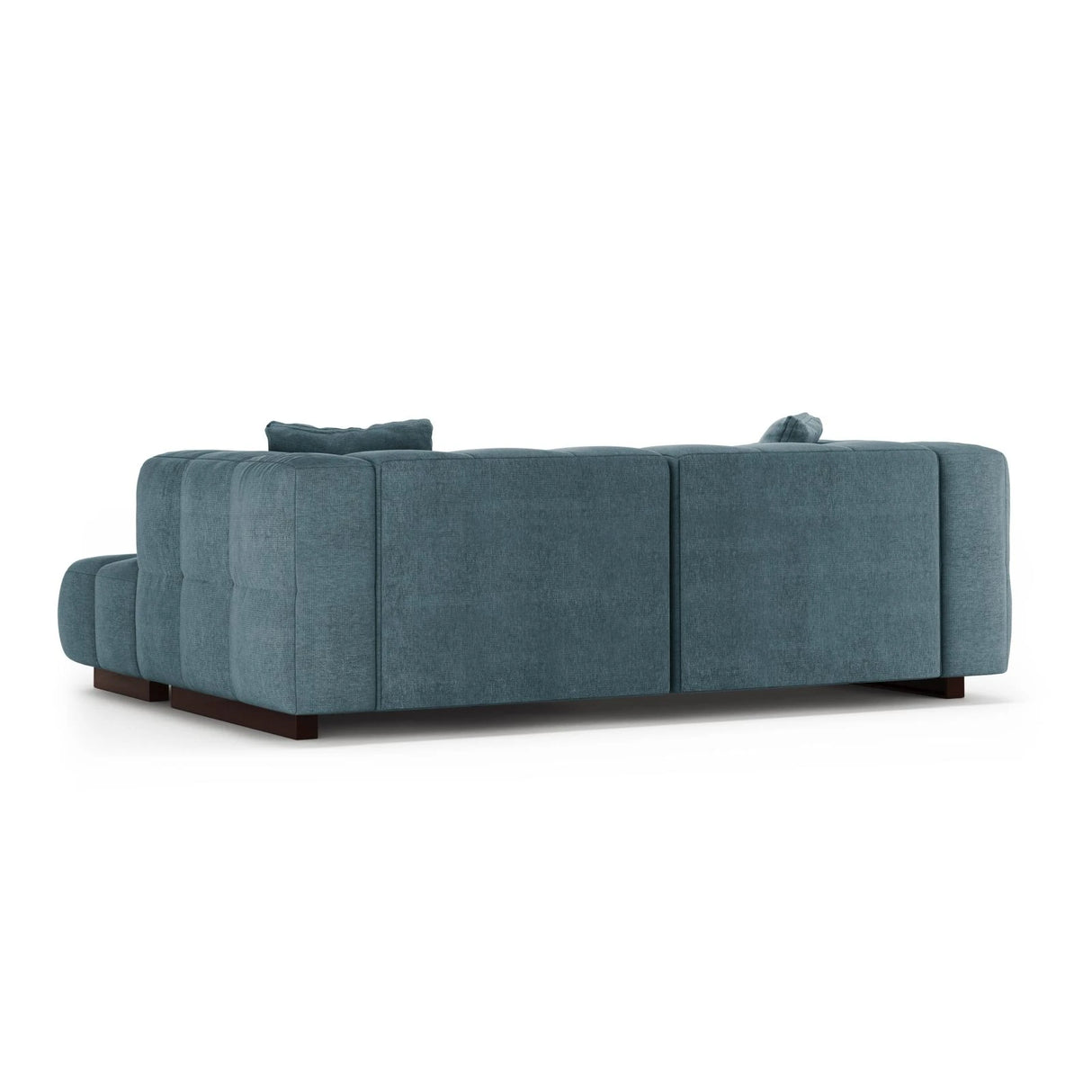 Puma 3-Sitzer Ecksofa Rechts mit Schlaffunktion, aus Strukturierter Stoff (Sorella 76) in Hellblau, 260x164 cm – Bild 5
