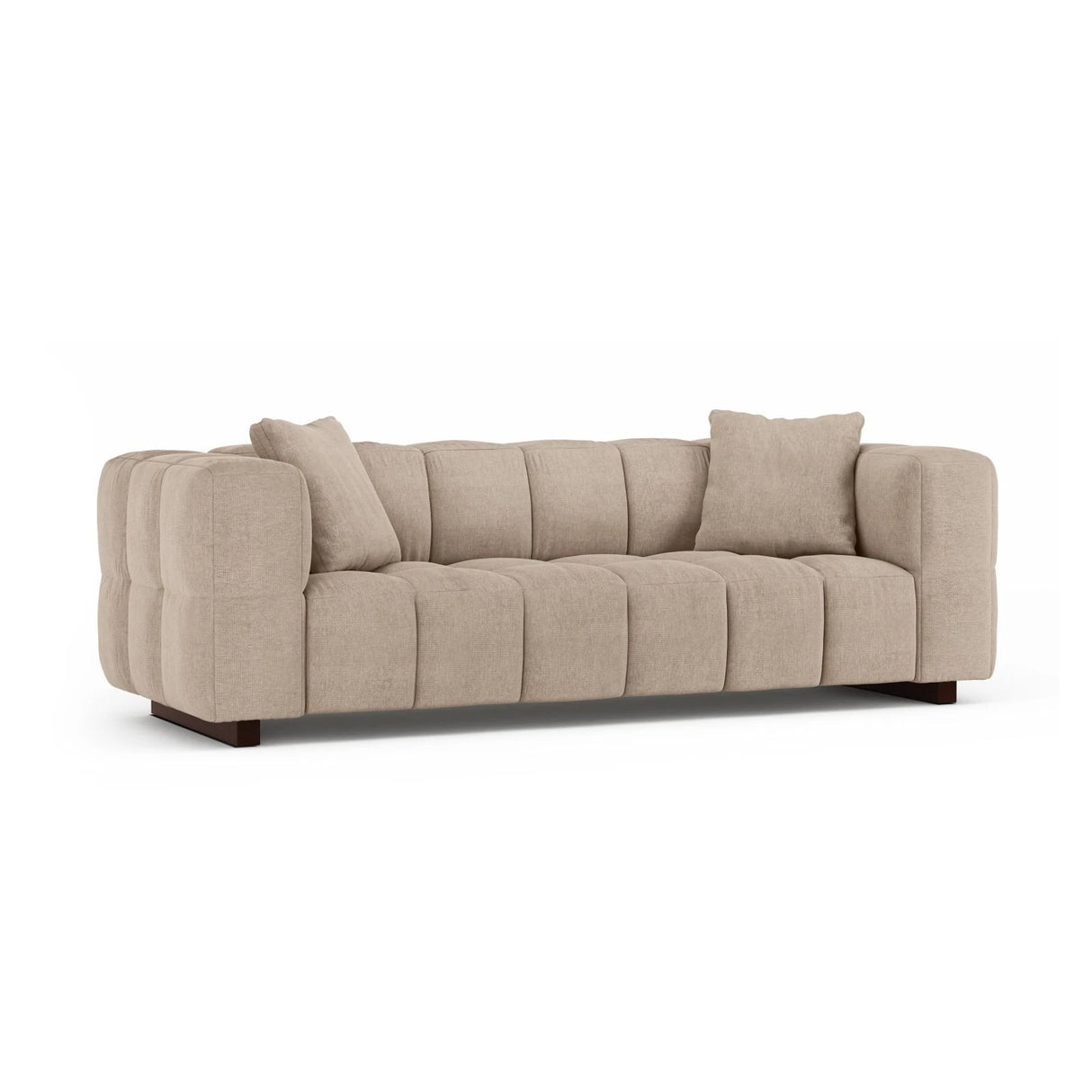 Puma 3-Sitzer Sofa mit Schlaffunktion aus Samt oder Strukturstoff, 260x92 cm – Bild 2