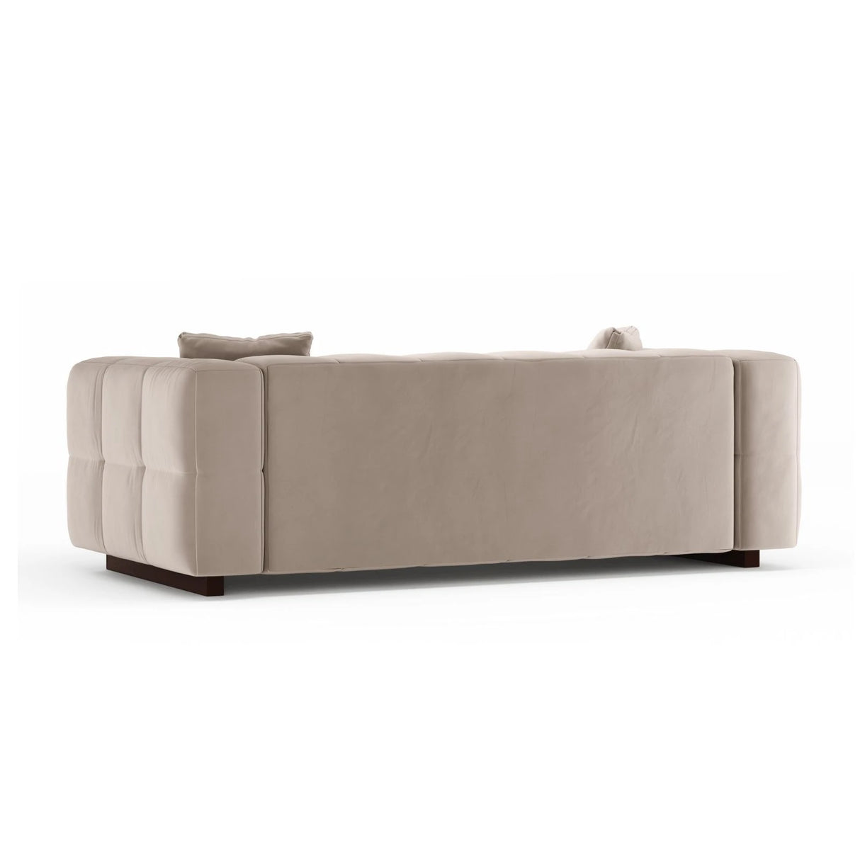 Puma 3-Sitzer Sofa mit Schlaffunktion aus Samt (Salvador 1) in Beige, 260x92 cm – Bild 4