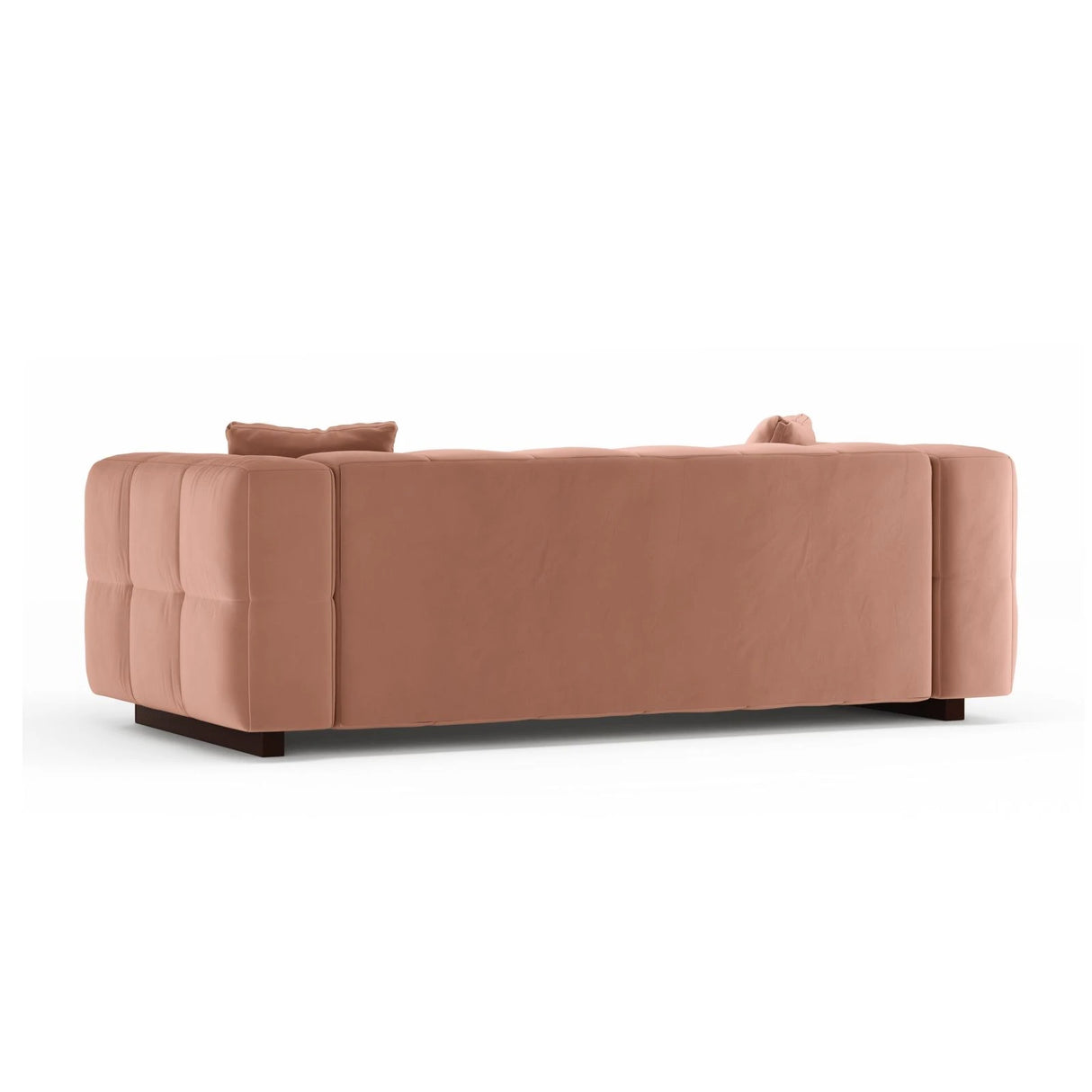 Puma 3-Sitzer Sofa mit Schlaffunktion aus Samt (Salvador 11) in Rosa, 260x92 cm – Bild 4