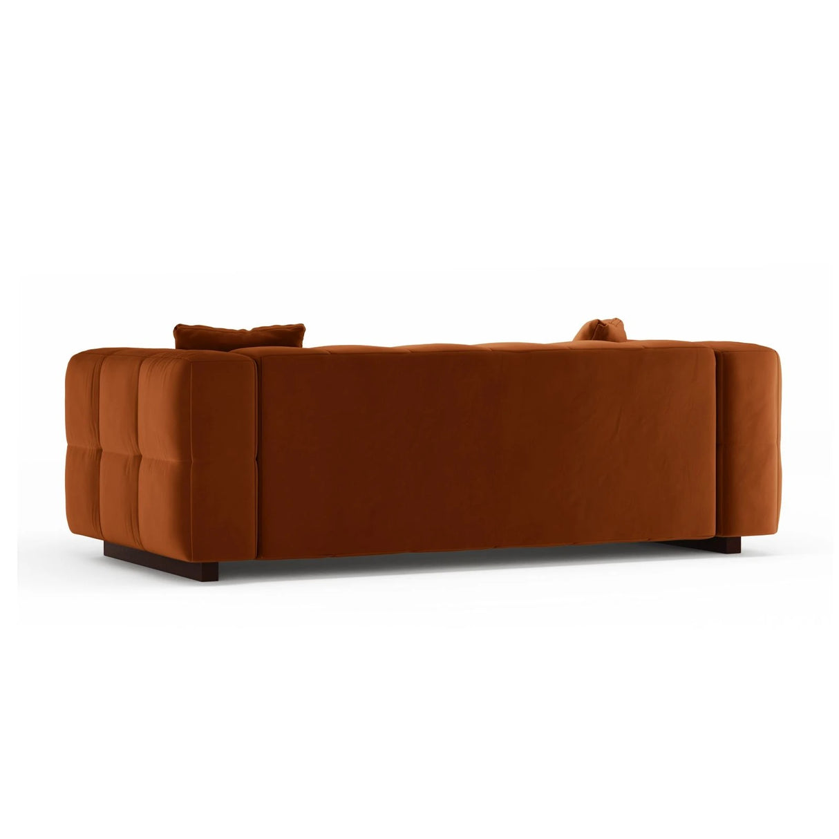 Puma 3-Sitzer Sofa mit Schlaffunktion aus Samt (Salvador 14) in Terrakotta, 260x92 cm – Bild 4