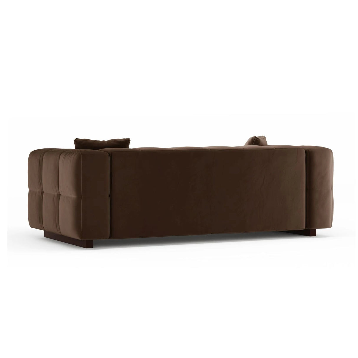 Puma 3-Sitzer Sofa mit Schlaffunktion aus Samt (Salvador 4) in Schokolade, 260x92 cm – Bild 4