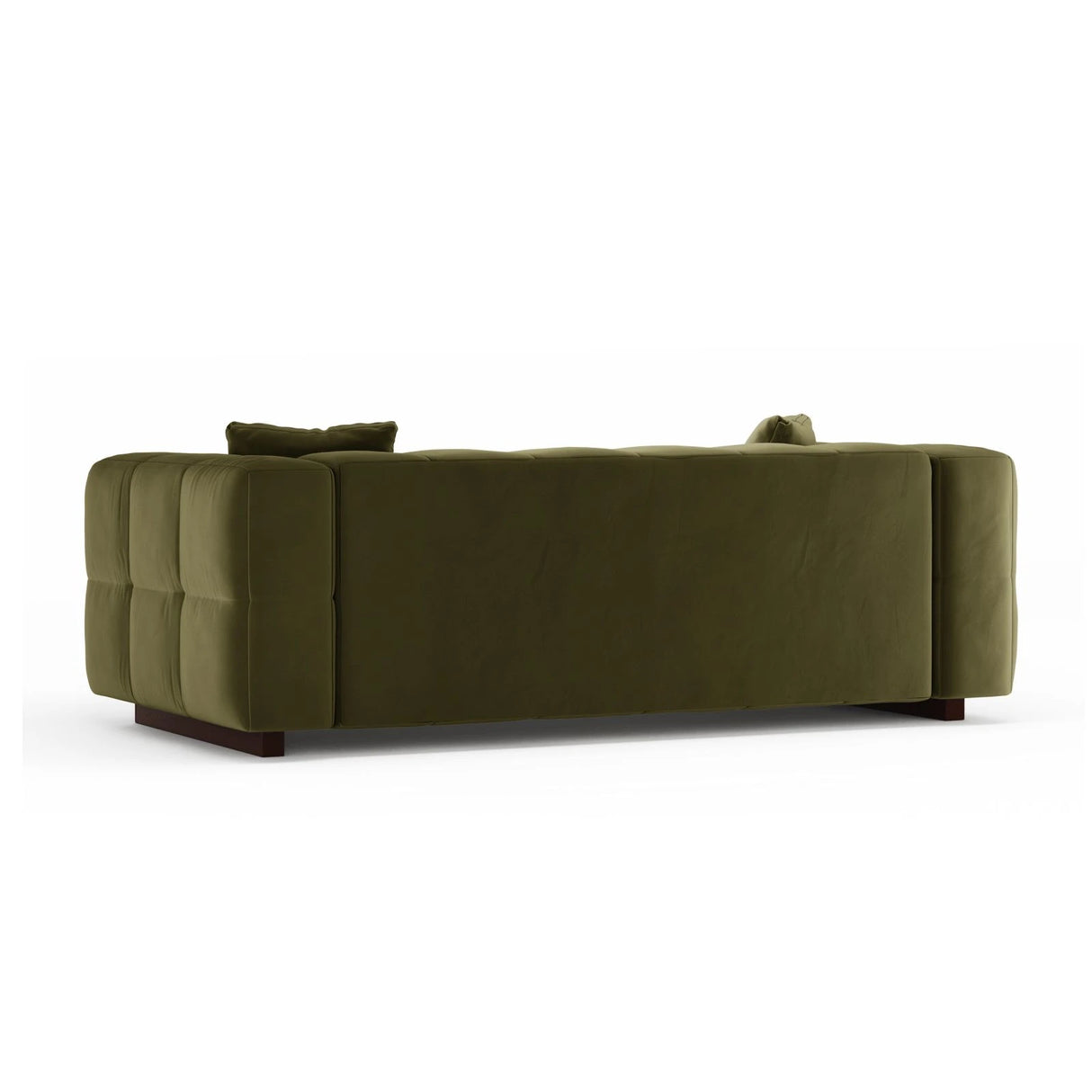 Puma 3-Sitzer Sofa mit Schlaffunktion aus Samt (Salvador 8) in Grün, 260x92 cm – Bild 4