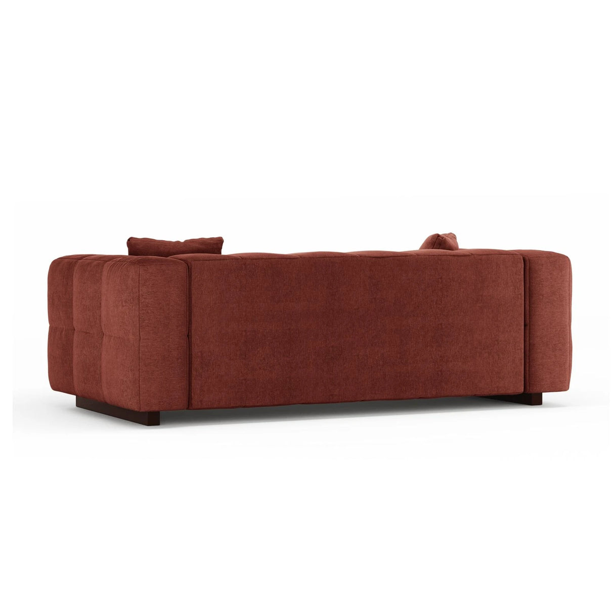 Puma 3-Sitzer Sofa mit Schlaffunktion aus Strukturierter Stoff (Sorella 58) in Koralle, 260x92 cm – Bild 4