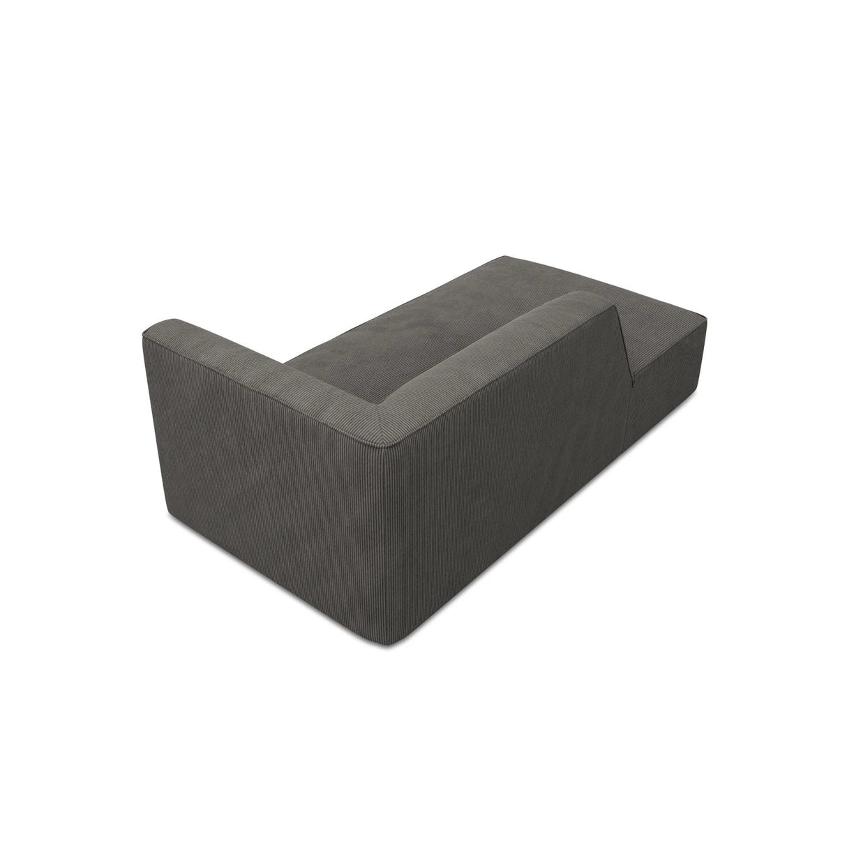 Ruby 2-Sitzer Sofa Chaiselongue Links, mit Bezug in Cord (ScaAnt) in Dunkelgrau, 180x93 cm – Bild 6
