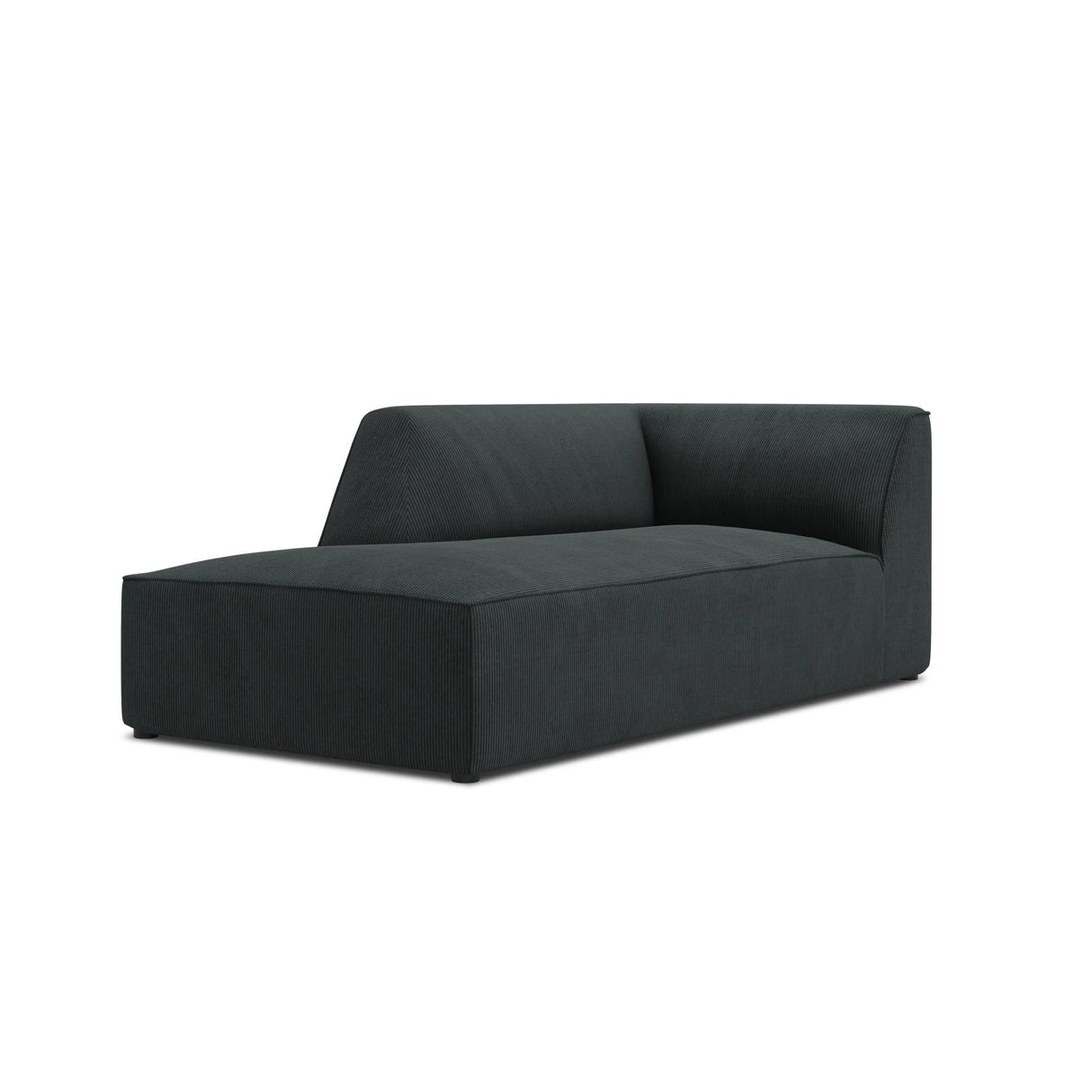 Ruby 2-Sitzer Sofa Chaiselongue Links, mit Bezug in Cord (ScaBla) in Schwarz, 180x93 cm – Bild 5