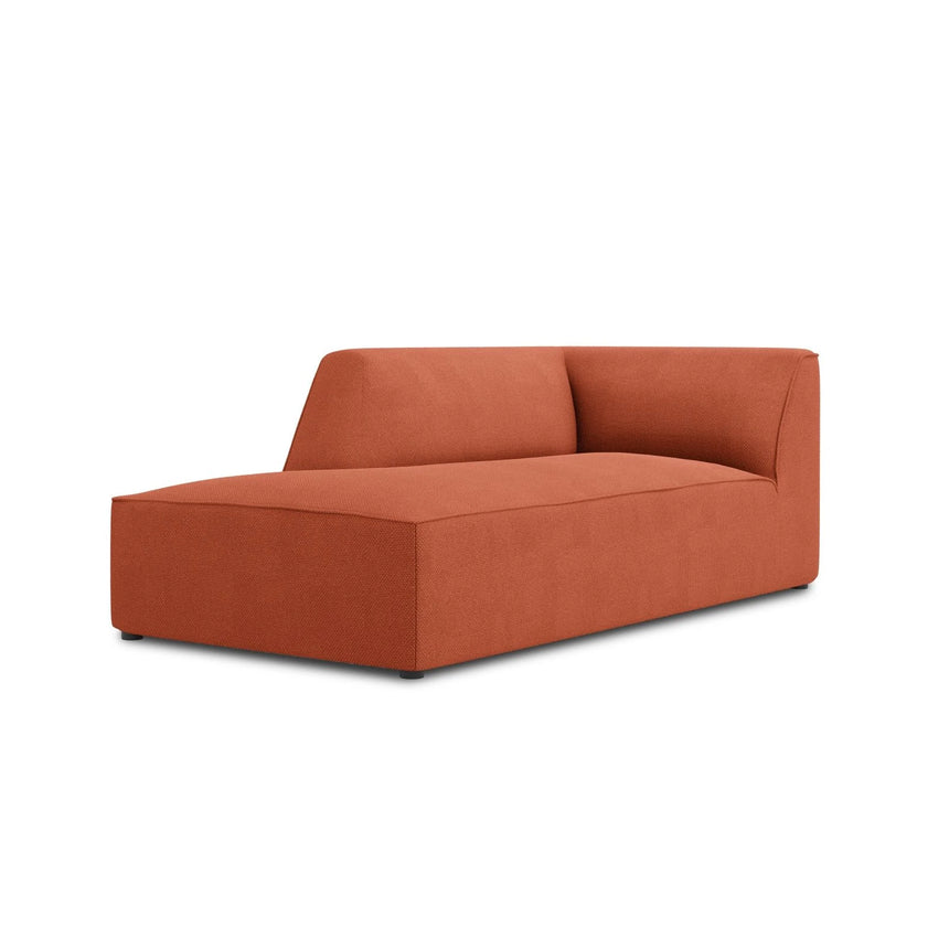 Ruby 2-Sitzer Sofa Chaiselongue Links, mit Bezug in Strukturierter Stoff (Ota2) in Coral, 180x93 cm – Bild 2