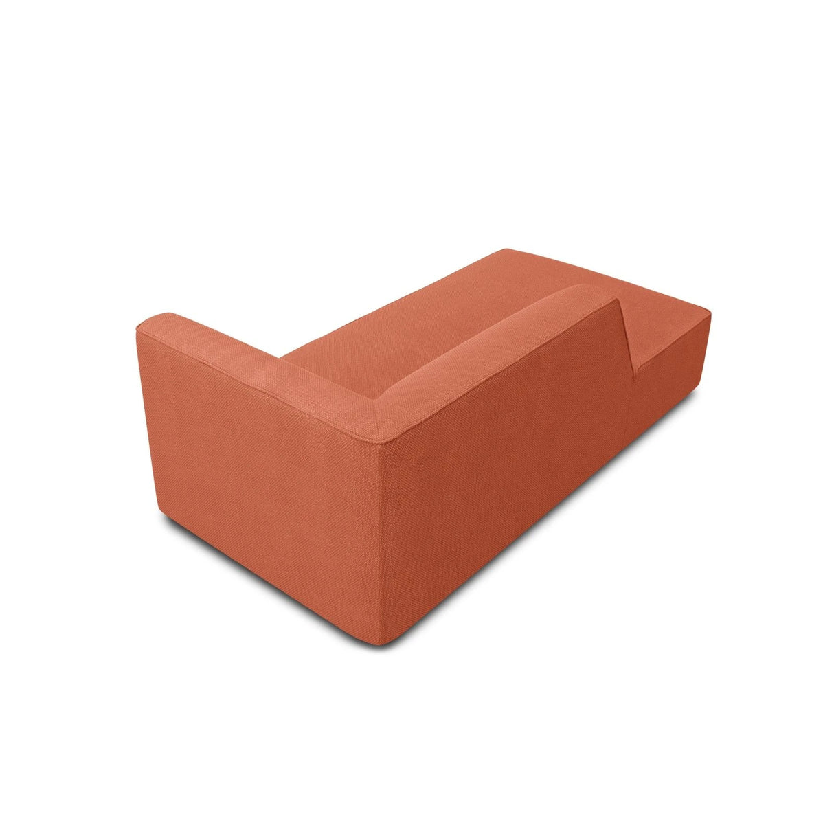 Ruby 2-Sitzer Sofa Chaiselongue Links, mit Bezug in Strukturierter Stoff (Ota2) in Coral, 180x93 cm – Bild 3