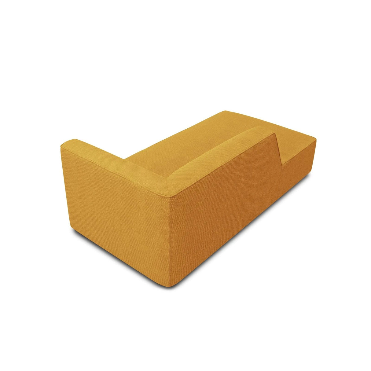 Ruby 2-Sitzer Sofa Chaiselongue Links, mit Bezug in Strukturierter Stoff (Ota4) in Gelb, 180x93 cm – Bild 4