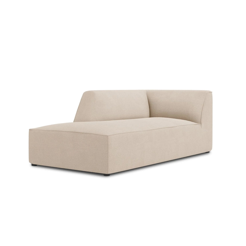 Ruby 2-Sitzer Sofa Chaiselongue Links, mit Bezug in Strukturierter Stoff (Ota8) in Beige, 180x93 cm – Bild 3