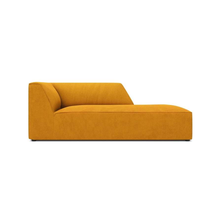 Ruby 2-Sitzer Sofa Chaiselongue Rechts, mit Bezug in Cord (ScaMos) in Gelb, 180x93 cm – Bild 1