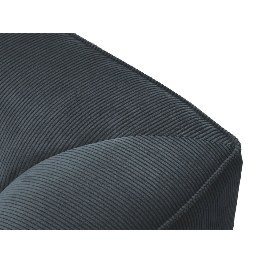 Ruby 2-Sitzer Sofa Chaiselongue Rechts, mit Bezug in Cord (ScaOce) in Blau, 180x93 cm – Bild 4