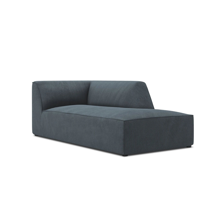 Ruby 2-Sitzer Sofa Chaiselongue Rechts, mit Bezug in Cord (ScaOce) in Blau, 180x93 cm – Bild 5