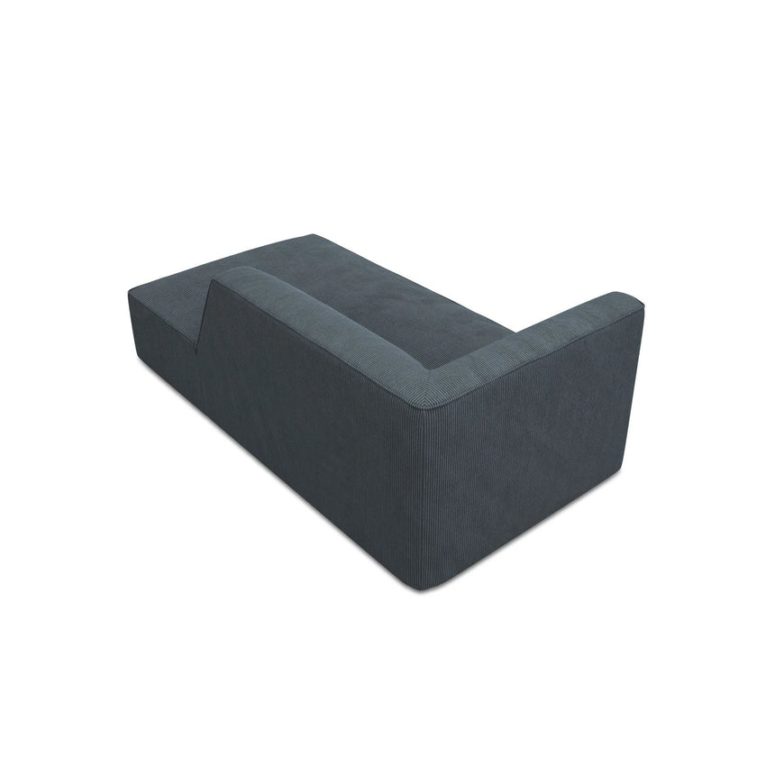 Ruby 2-Sitzer Sofa Chaiselongue Rechts, mit Bezug in Cord (ScaOce) in Blau, 180x93 cm – Bild 6