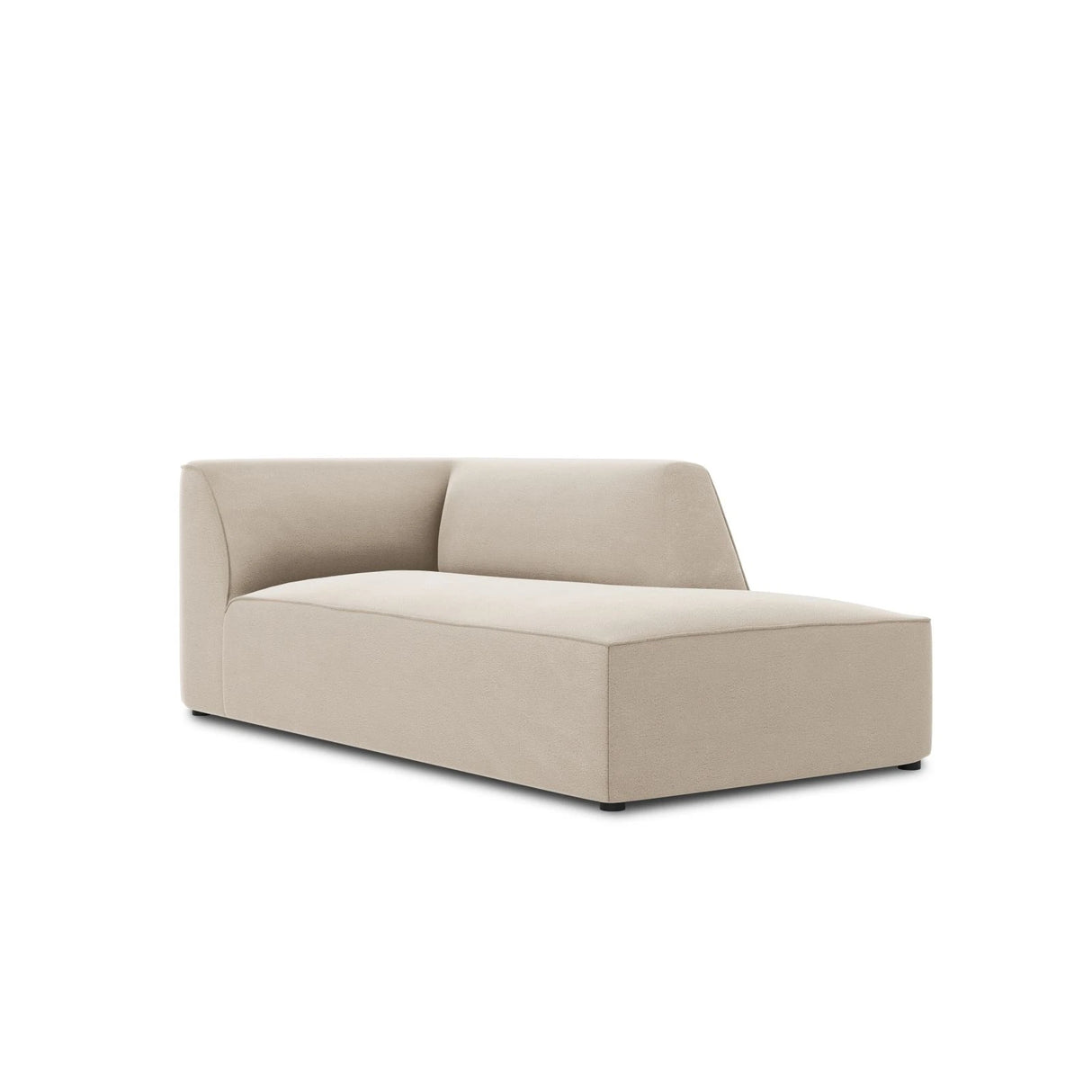 Ruby 2-Sitzer Sofa Chaiselongue Rechts, mit Bezug in Samt (Sal1) in Beige, 180x93 cm – Bild 5