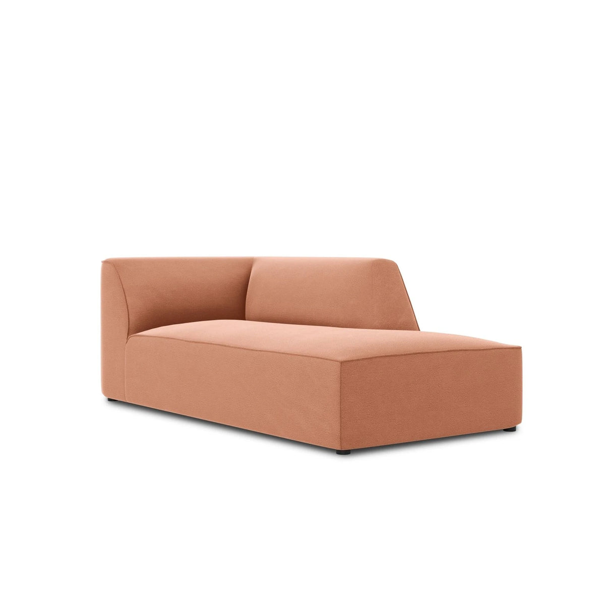 Ruby 2-Sitzer Sofa Chaiselongue Rechts, mit Bezug in Samt (Sal11) in Rosa, 180x93 cm – Bild 5