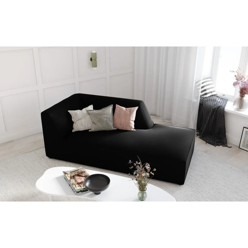 Ruby 2-Sitzer Sofa Chaiselongue Rechts, mit Bezug in Samt, Cord oder Strukturstoff, 180x93 cm - ZEN ZONE Furniture