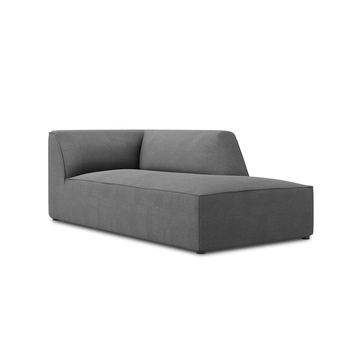 Ruby 2-Sitzer Sofa Chaiselongue Rechts, mit Bezug in Strukturierter Stoff (Ota11) in Grau, 180x93 cm – Bild 3