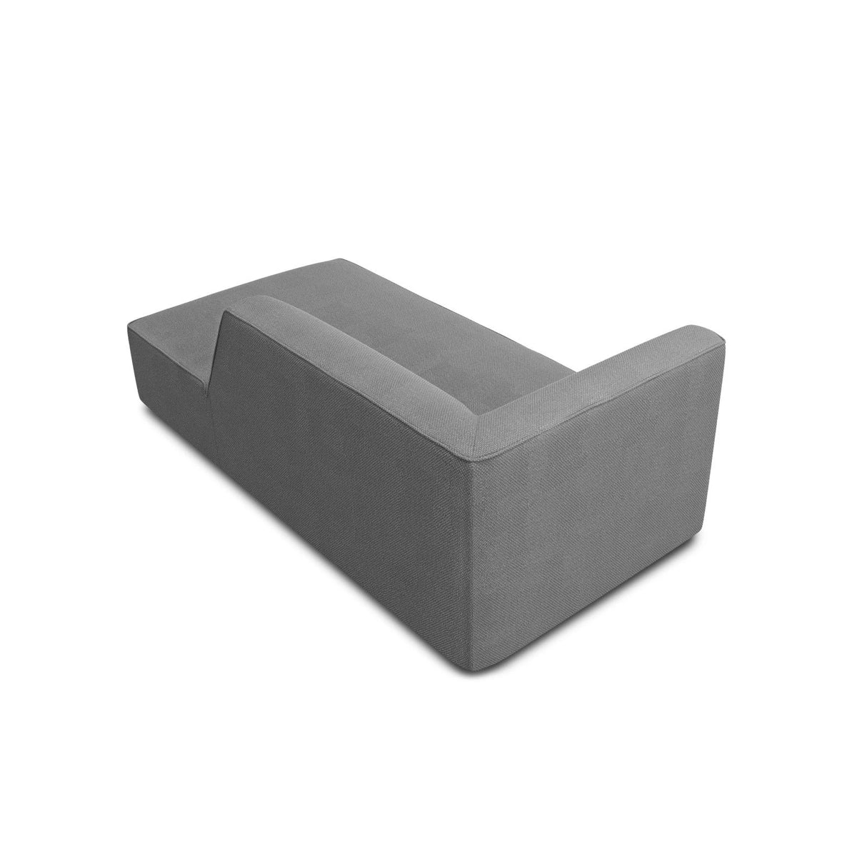 Ruby 2-Sitzer Sofa Chaiselongue Rechts, mit Bezug in Strukturierter Stoff (Ota11) in Grau, 180x93 cm – Bild 4