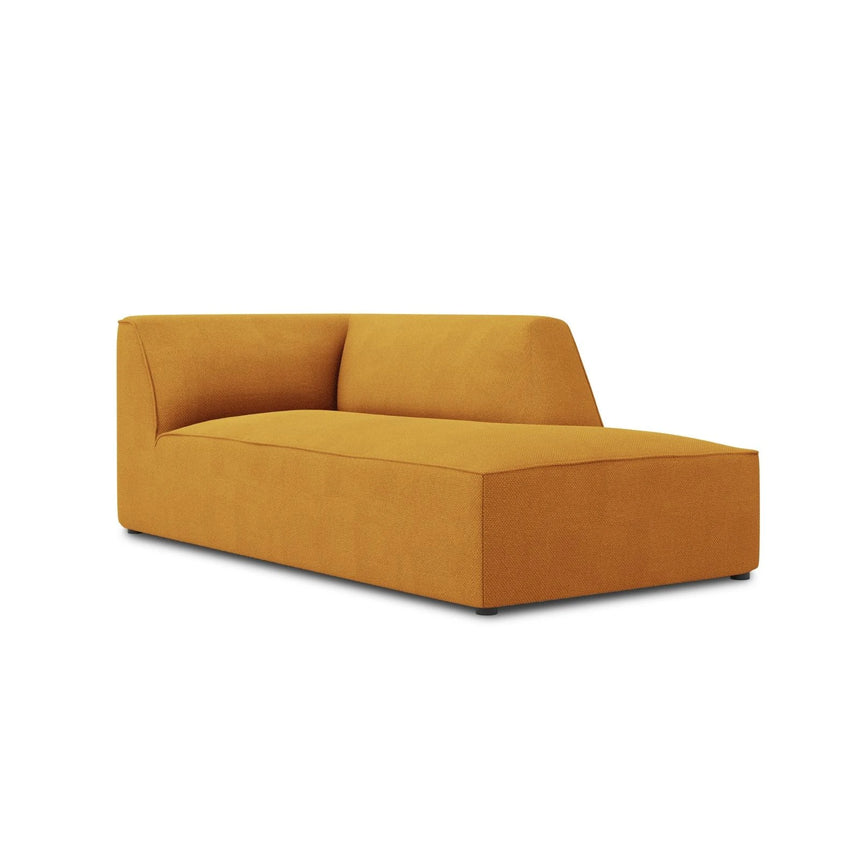 Ruby 2-Sitzer Sofa Chaiselongue Rechts, mit Bezug in Strukturierter Stoff (Ota4) in Gelb, 180x93 cm – Bild 3