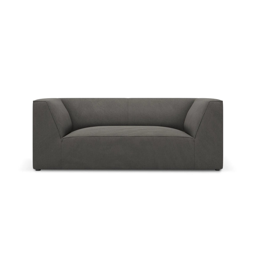 Ruby 2-Sitzer Sofa mit Bezug in Cord (ScaAnt) in Dunkelgrau, 174x93 cm – Bild 1