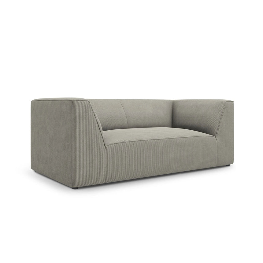 Ruby 2-Sitzer Sofa mit Bezug in Cord (ScaAsh) in Hellgrau, 174x93 cm – Bild 4