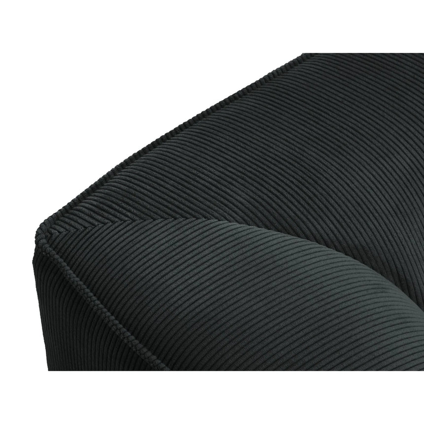 Ruby 2-Sitzer Sofa mit Bezug in Cord (ScaBla) in Schwarz, 174x93 cm – Bild 3