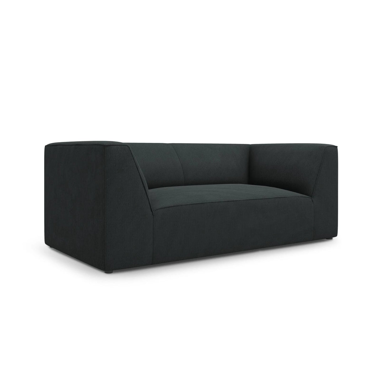 Ruby 2-Sitzer Sofa mit Bezug in Cord (ScaBla) in Schwarz, 174x93 cm – Bild 4