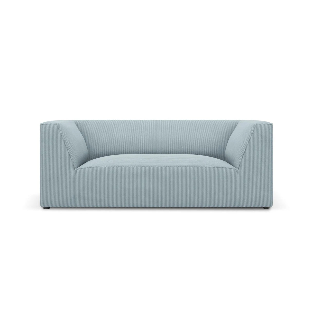 Ruby 2-Sitzer Sofa mit Bezug in Cord (ScaSky) in Hellblau, 174x93 cm – Bild 1