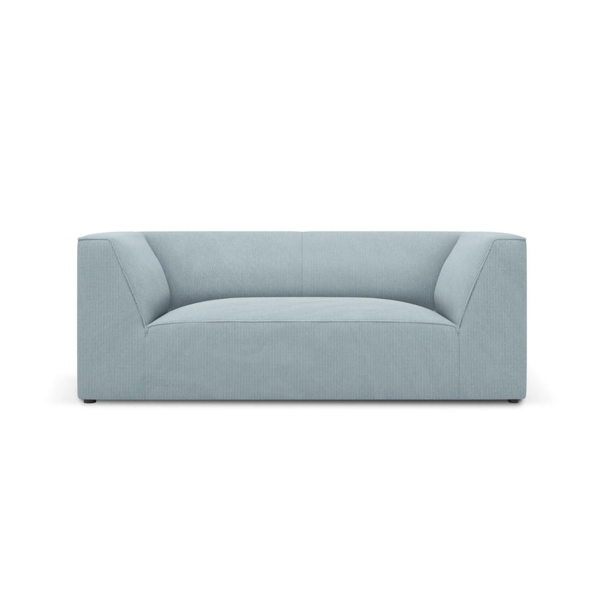Ruby 2-Sitzer Sofa mit Bezug in Cord (ScaSky) in Hellblau, 174x93 cm – Bild 1