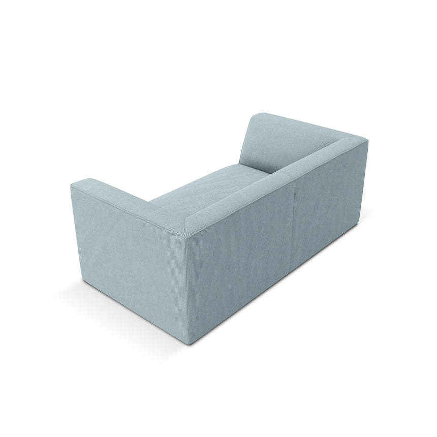 Ruby 2-Sitzer Sofa mit Bezug in Cord (ScaSky) in Hellblau, 174x93 cm – Bild 5