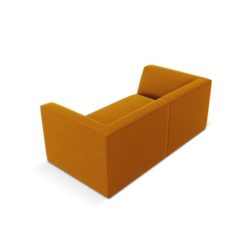 Ruby 2-Sitzer Sofa mit Bezug in Samt (Sal10) in Gelb, 174x93 cm – Bild 5