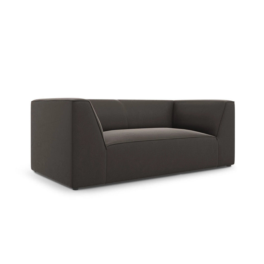Ruby 2-Sitzer Sofa mit Bezug in Samt (Sal18) in Dunkelgrau, 174x93 cm – Bild 3