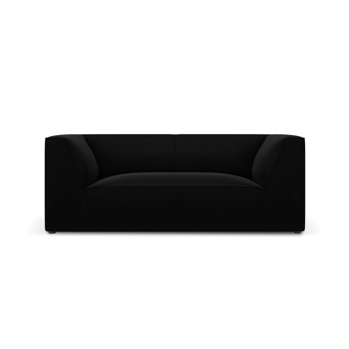 Ruby 2-Sitzer Sofa mit Bezug in Samt (Sal19) in Schwarz, 174x93 cm – Bild 1