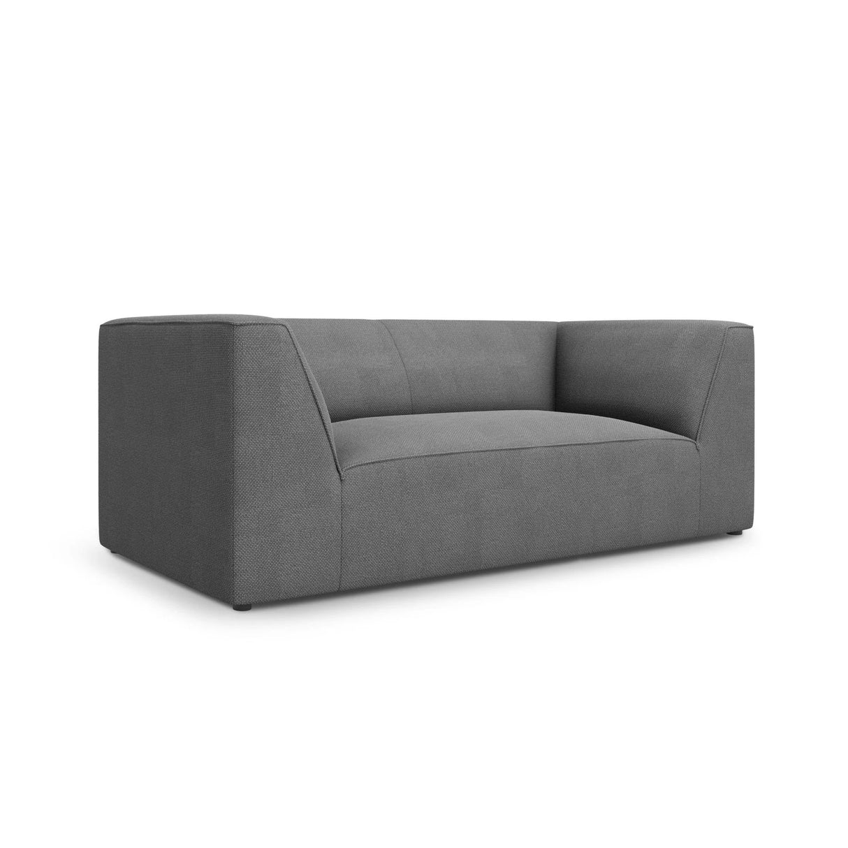 Ruby 2-Sitzer Sofa mit Bezug in Strukturierter Stoff (Ota11) in Grau, 174x93 cm – Bild 3