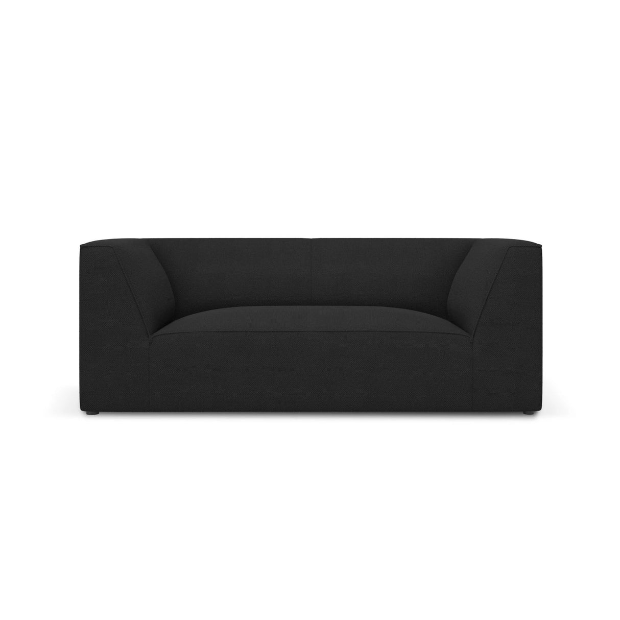 Ruby 2-Sitzer Sofa mit Bezug in Strukturierter Stoff (Ota12) in Schwarz, 174x93 cm – Bild 1