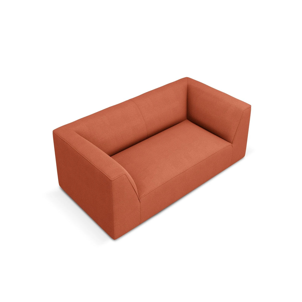Ruby 2-Sitzer Sofa mit Bezug in Strukturierter Stoff (Ota2) in Coral, 174x93 cm – Bild 3