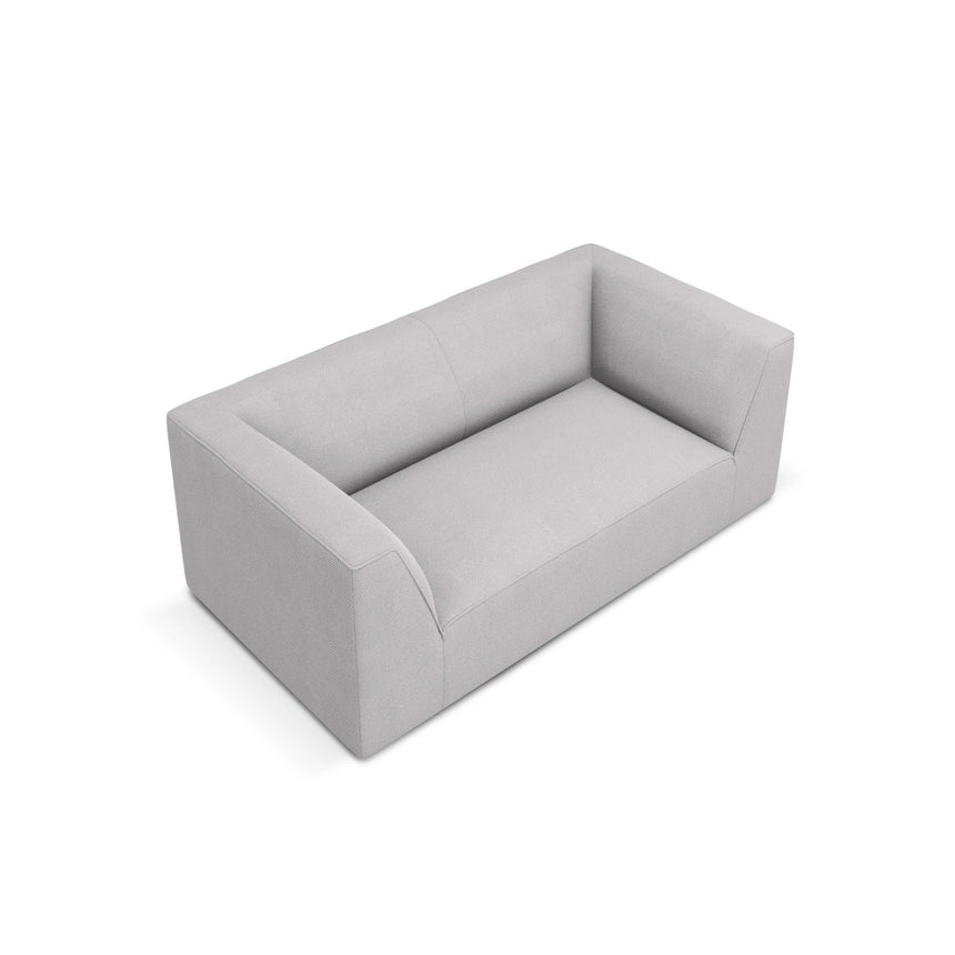 Ruby 2-Sitzer Sofa mit Bezug in Strukturierter Stoff (Ota9) in Hellgrau, 174x93 cm – Bild 4