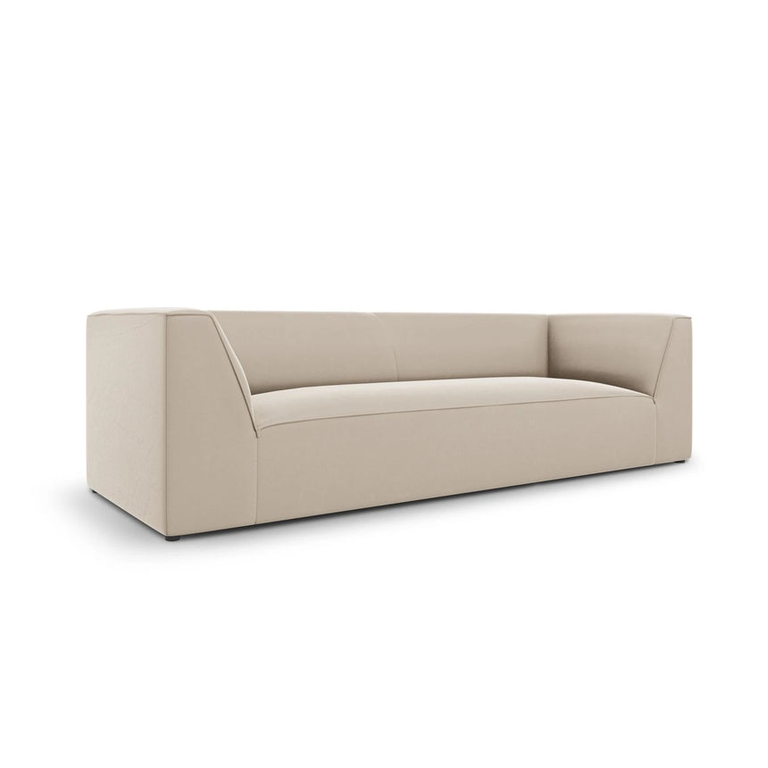 Ruby 3-Sitzer Sofa mit Bezug aus Samt (Sal1) in Beige, 232x93 cm – Bild 3