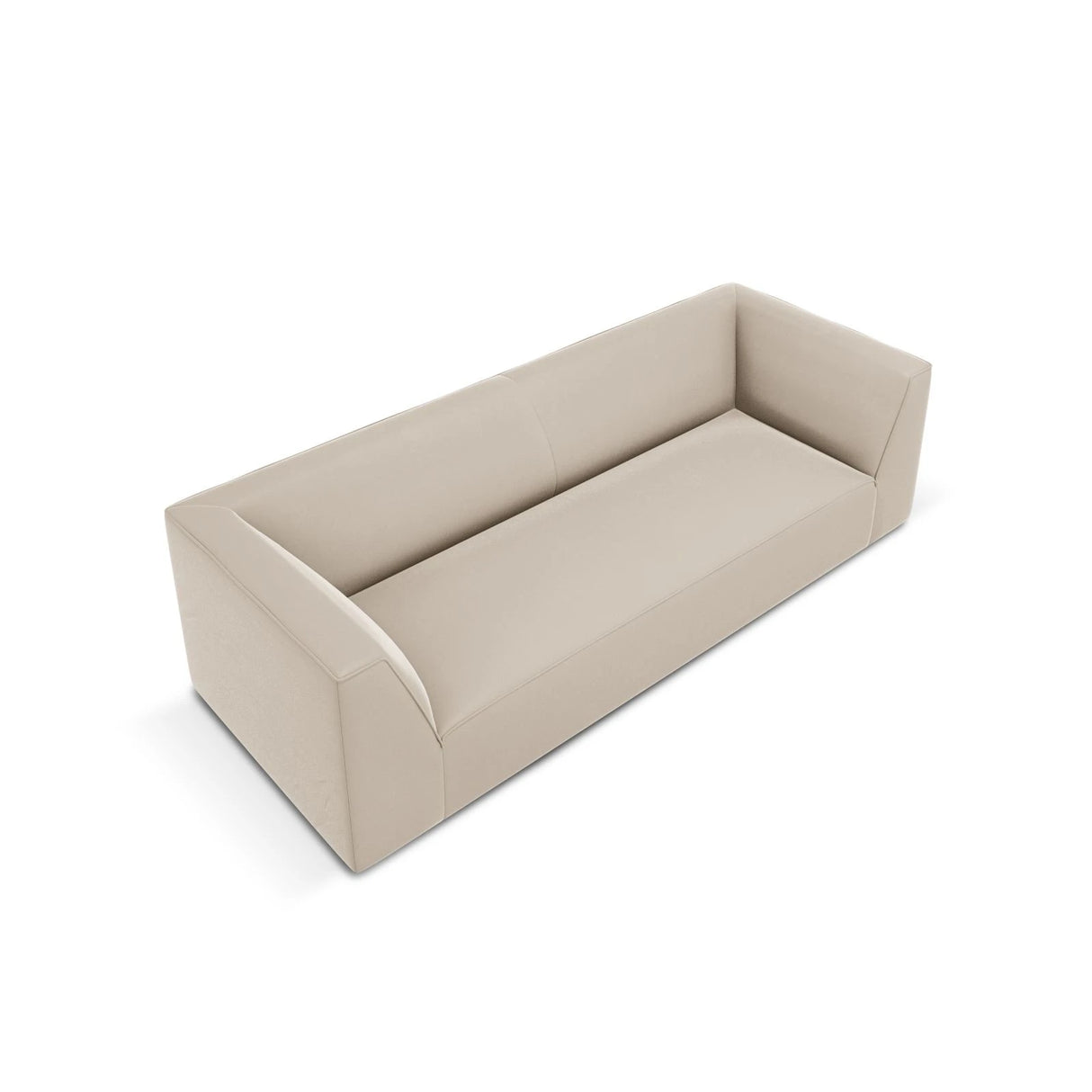 Ruby 3-Sitzer Sofa mit Bezug aus Samt (Sal1) in Beige, 232x93 cm – Bild 4