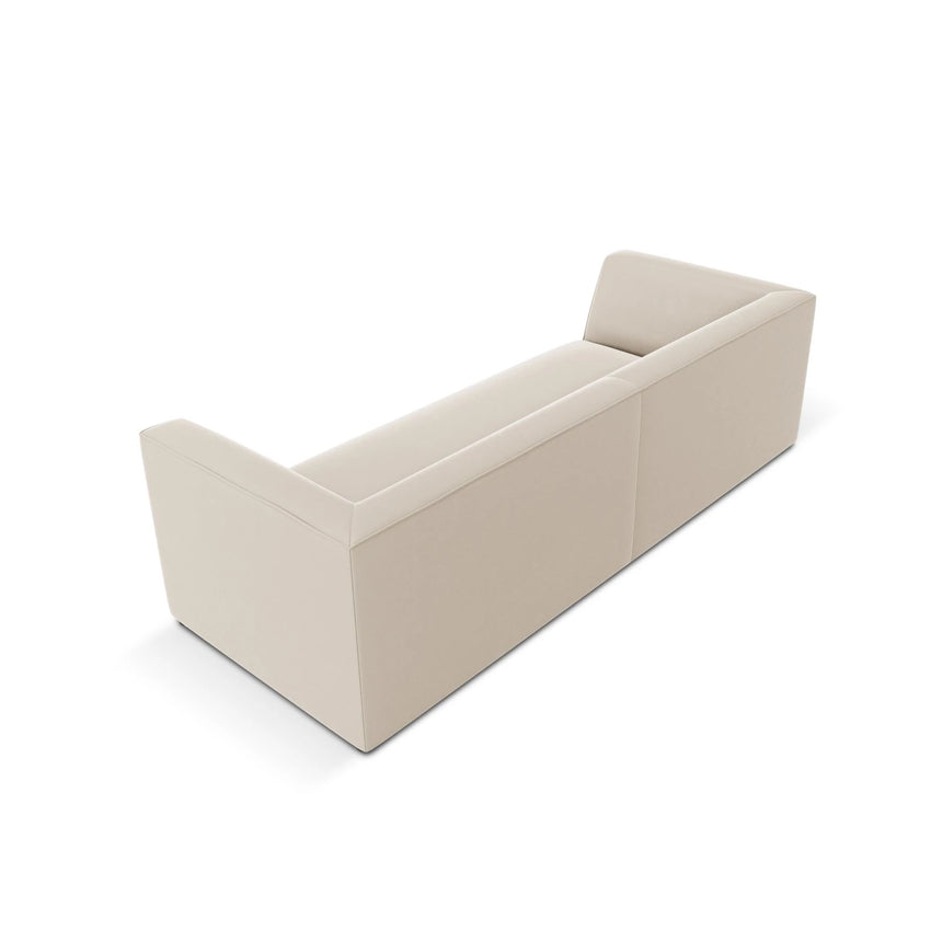 Ruby 3-Sitzer Sofa mit Bezug aus Samt (Sal1) in Beige, 232x93 cm – Bild 5