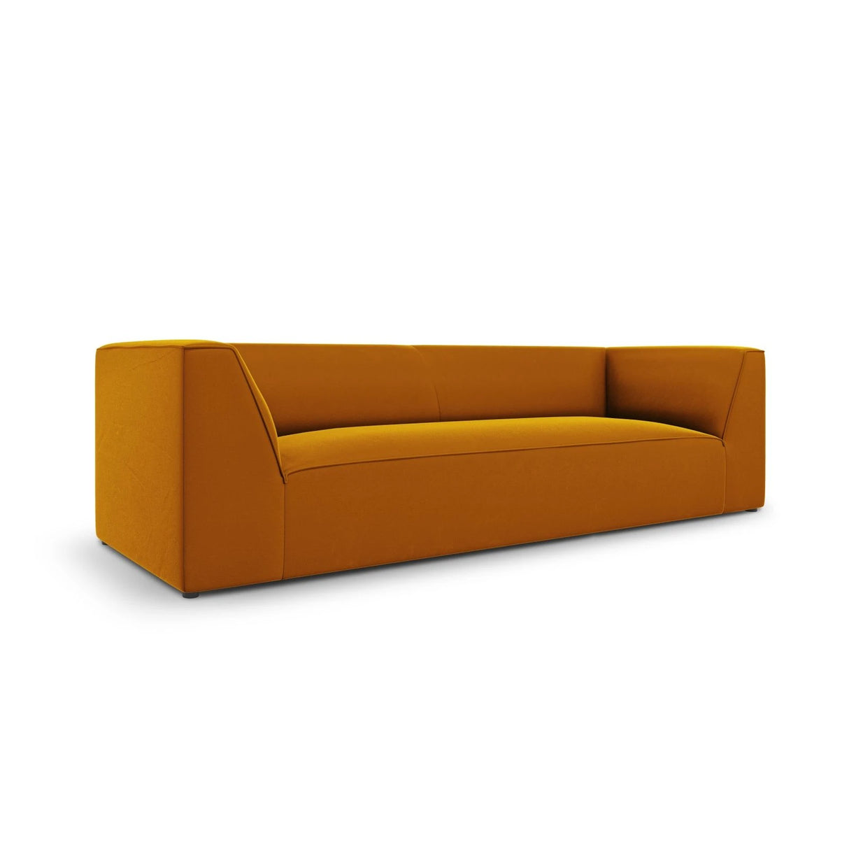 Ruby 3-Sitzer Sofa mit Bezug aus Samt (Sal10) in Gelb, 232x93 cm – Bild 3