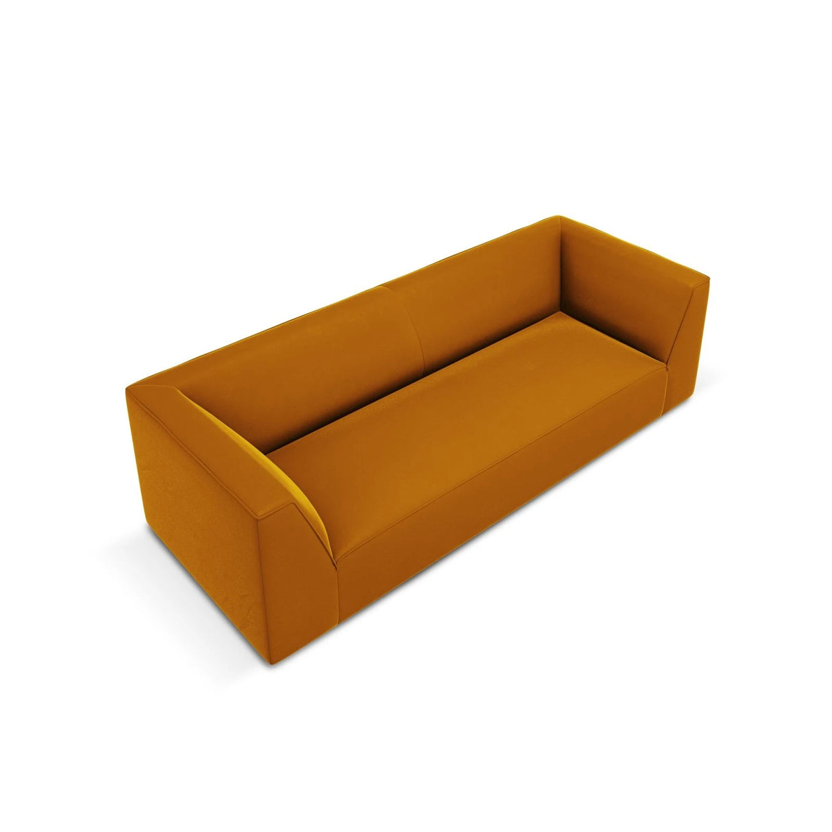 Ruby 3-Sitzer Sofa mit Bezug aus Samt (Sal10) in Gelb, 232x93 cm – Bild 4
