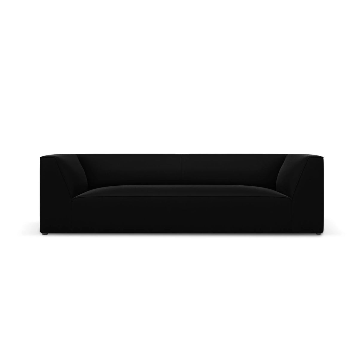 Ruby 3-Sitzer Sofa mit Bezug aus Samt (Sal19) in Schwarz, 232x93 cm – Bild 1