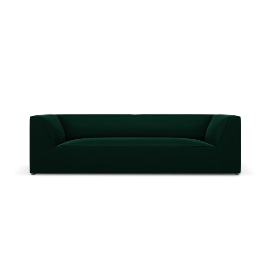 Ruby 3-Sitzer Sofa mit Bezug aus Samt (Sal7) in Flaschengrün, 232x93 cm – Bild 1
