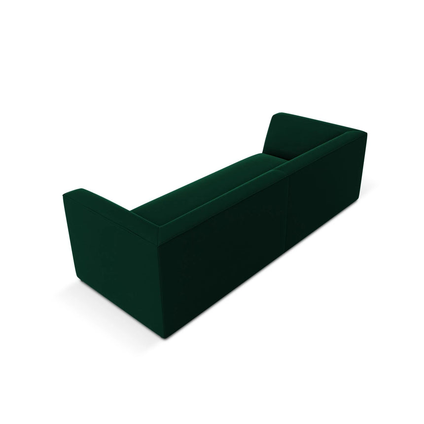 Ruby 3-Sitzer Sofa mit Bezug aus Samt (Sal7) in Flaschengrün, 232x93 cm – Bild 5