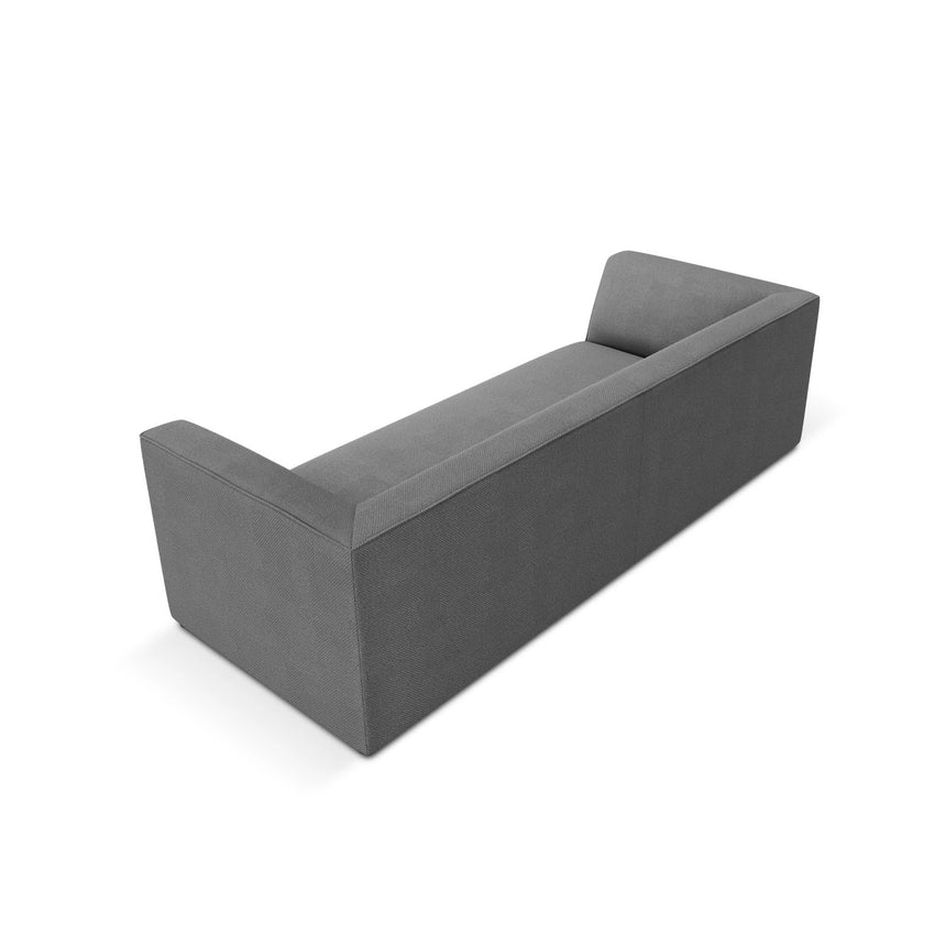 Ruby 3-Sitzer Sofa mit Bezug aus Strukturierter Stoff (Ota11) in Grau, 232x93 cm – Bild 5
